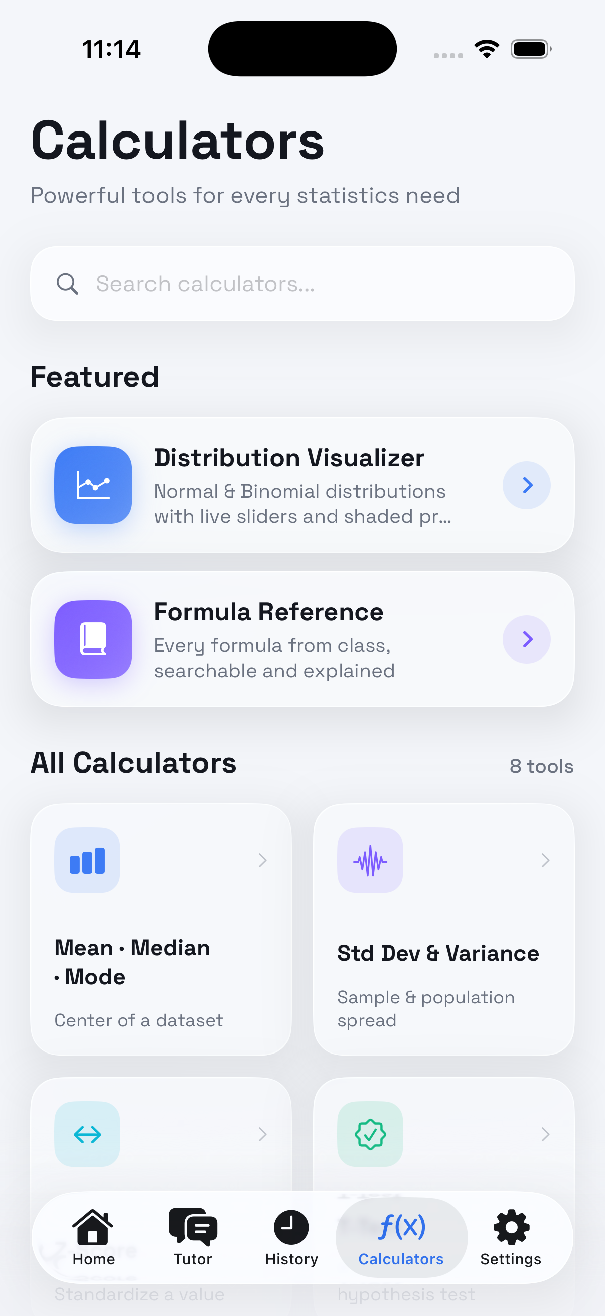 Presets screen